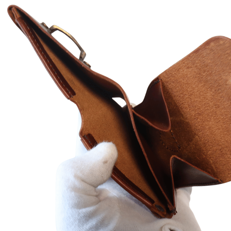 池之端銀革店 Haru HC-536 イタリアンレザーギャルソンコンパクトウォレット 2つ折りウォレット