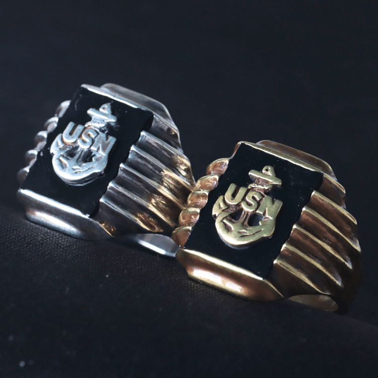CUSHMAN 29381 USN BRASS RING BRASS US Navy Brass Ring Brass