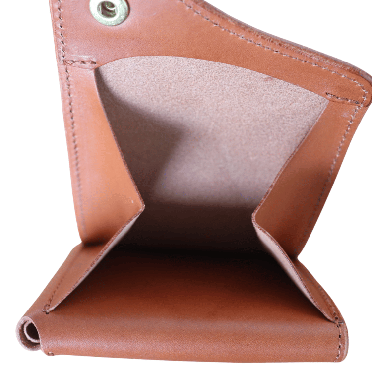 池之端銀革店 Cramp Cr-158 イタリアンシュリンクレザー Wフラップ 二つ折り財布