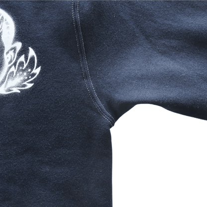 CUSHMAN クッシュマン x TOP トップ 26386T TOP別注 FULL ZIP SWEAT "HELL ON WHEEL" フルジップスウェット 裏起毛 エアブラシ