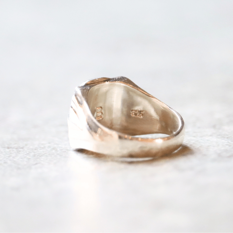 BILT BUCK ビルトバック BS0004 Skull Signet Ring スカルシグネットリング ヴィンテージリングを再構築したヘリテージシルバーリングコレクション 925 MadeinJapan