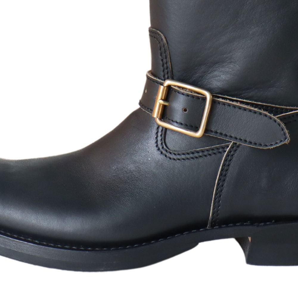 Y'2 LEATHER ワイツーレザー SHB-01 SUMI DYED HORSE Engineer Boots 墨黒ホース エンジニアブーツ