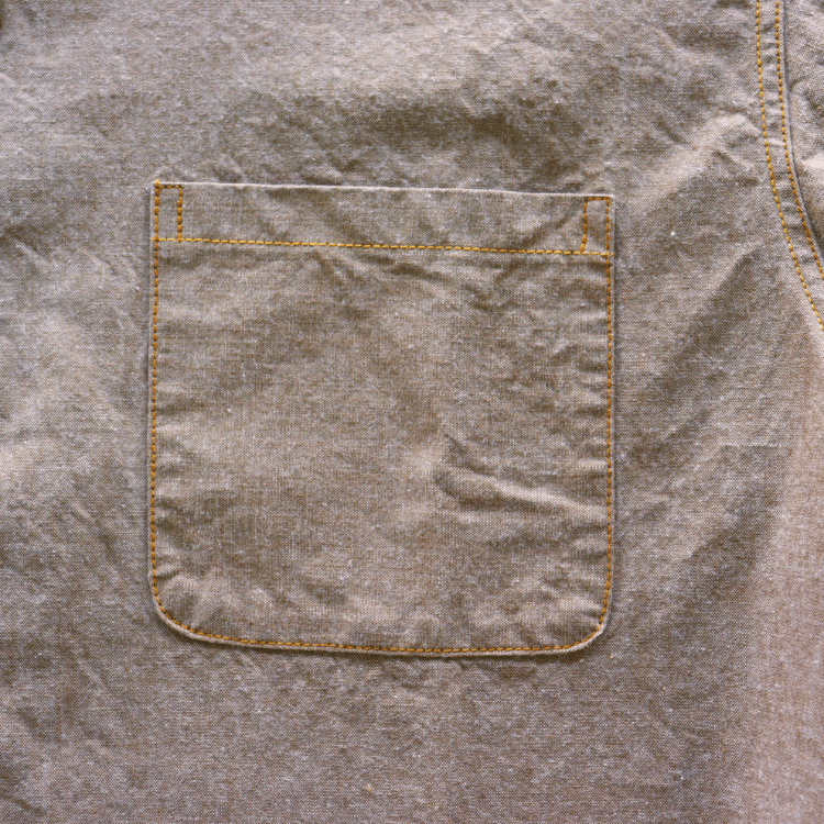 Mister Freedom ミスターフリーダム SC39669 Beige Chambray”WATERTOWN”Shirt ベージュシャンブレー ”ウォータータウン”シャツ 半袖シャツ メンズ シャンブレーシャツ