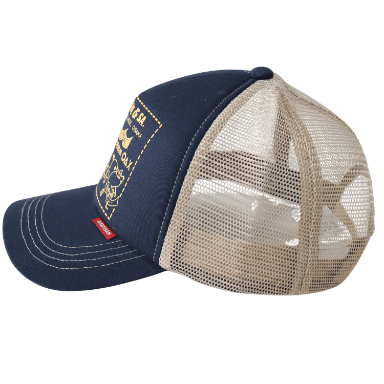 STUDIO D'ARTISAN ステュディオダルチザン 7582 mesh cap メッシュキャップ メンズ レディース ユニセックス 帽子 ワッペン スナップバック アジャスターアメカジスタイル