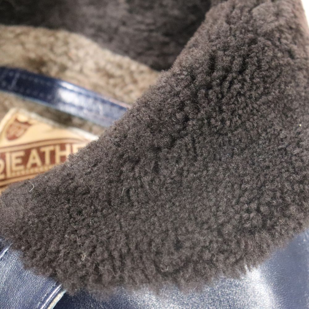 Y'2 LEATHER ワイツーレザー IN-1 INDIGO HORSE N-1 LININGCOLLAR MOUTON ALPACA & WOOL typeN-1 インディゴホース ムートン