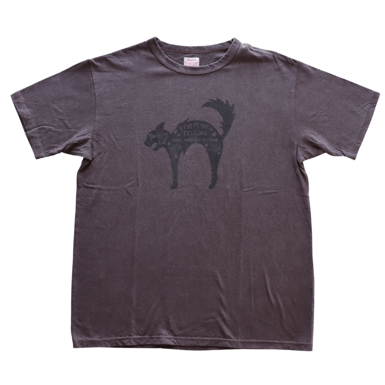CUSHMAN クッシュマン 26886 Print T  "LUCKY CAT" プリントT ラッキーキャット 半袖Tシャツ コットン100％  日本製