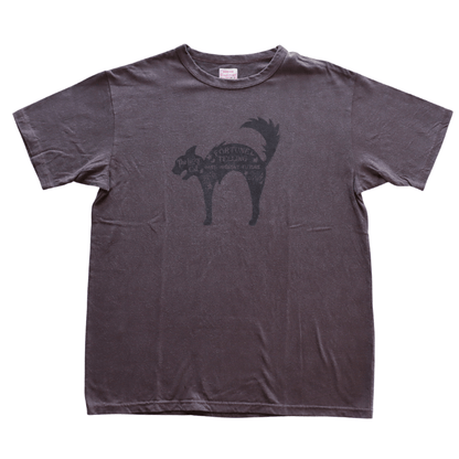 CUSHMAN クッシュマン 26886 Print T  "LUCKY CAT" プリントT ラッキーキャット 半袖Tシャツ コットン100％  日本製