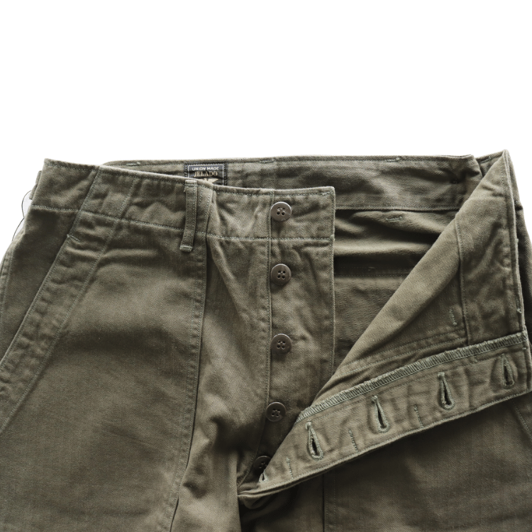 JELADO CT03347 HBT Baker Pants, Herringbone Twill, Men's Work Pants, Military M-47 Pants