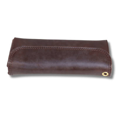 ART BROWN Long Wallet in Horween Chromexcel, Chicago, made from oiled Horween Chromexcel leather (VGW00143AB). Double-stitched. Made in Japan.