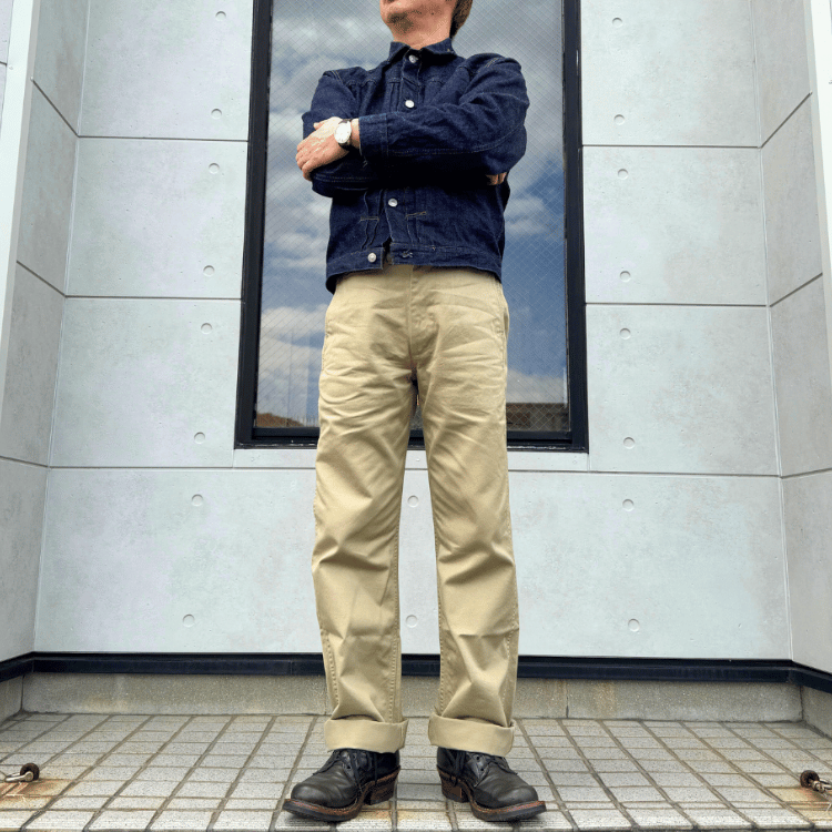 BUZZ RICKSON’S バズリクソンズ BR40025 ORIGINAL SPEC. CHINOS (ONE WASH) オリジナルチノ
