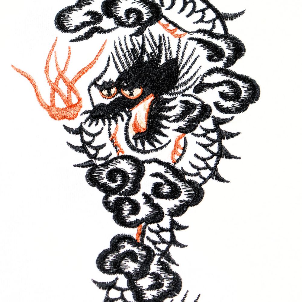 TAILOR TOYO テーラー東洋 TT79388 SUKA T-SHIRT EMBROIDERED FLOATING DRAGON スカT