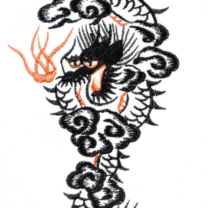 TAILOR TOYO テーラー東洋 TT79388 SUKA T-SHIRT EMBROIDERED FLOATING DRAGON スカT