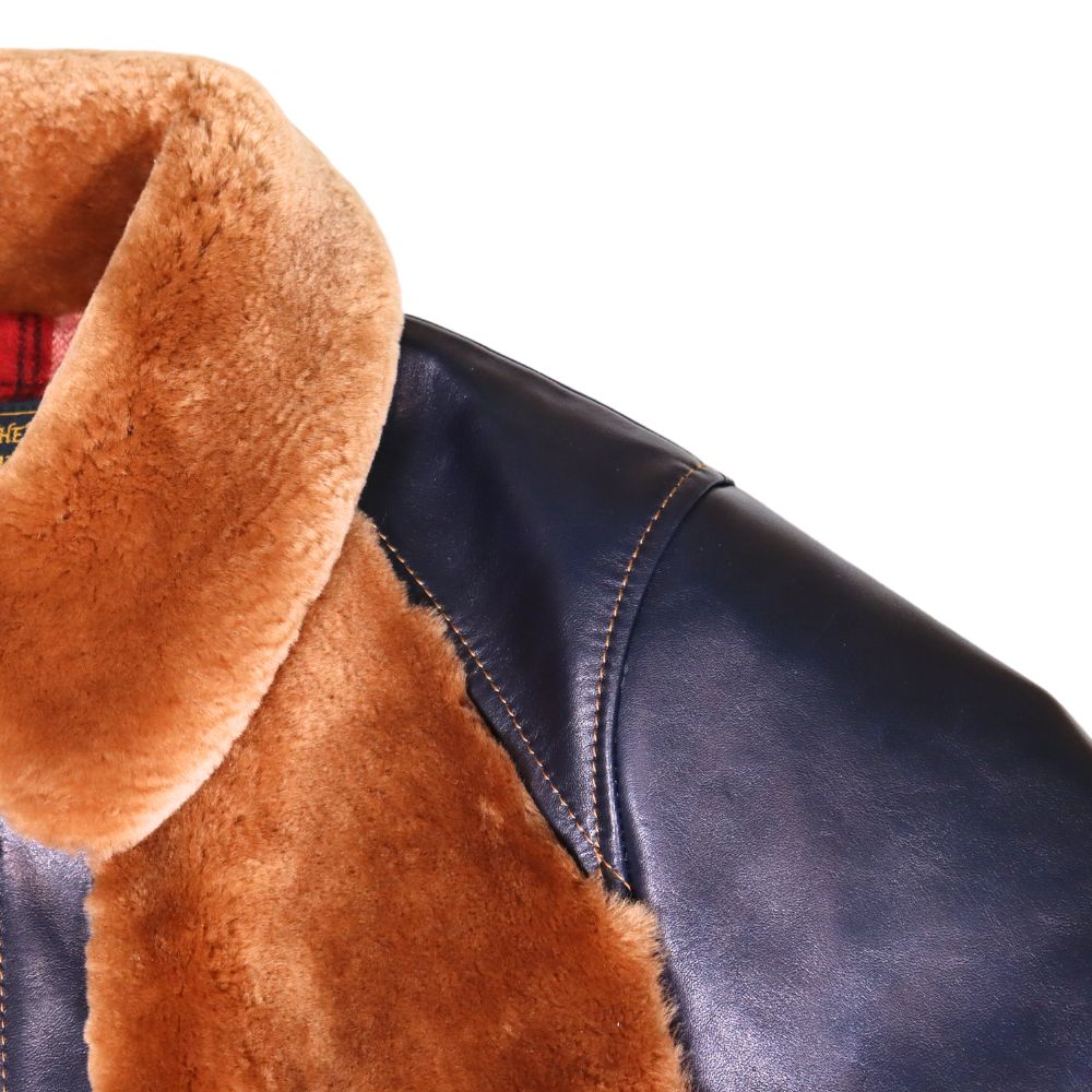 Y'2 LEATHER ワイツーレザー INDIGO HORSE GRIZZLY JACKET Y2-10-25SP 25th Anniversary Limited 25周年記念 インディゴホース グリズリージャケット クマジャン