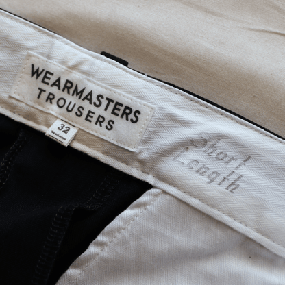 Wearmasters Lot.344 Heritage Denim Trousers Black Work Pants Slacks Black Denim
