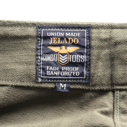 JELADO CT03347 HBT Baker Pants, Herringbone Twill, Men's Work Pants, Military M-47 Pants