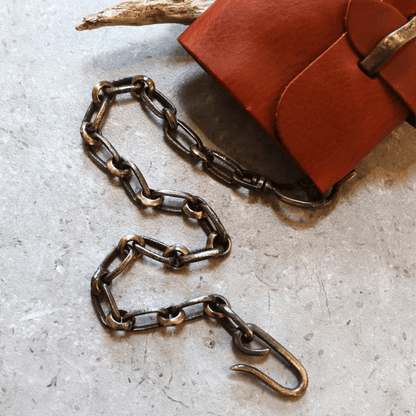 Ikenohata Ginkawa-ten Haru H-1010B Sand Cast Brass Combination Wallet Chain Sand Cast Brass Wallet Chain Sand Cast (Sand Mold) Cast Product Haru Wallet Series Made in Japan