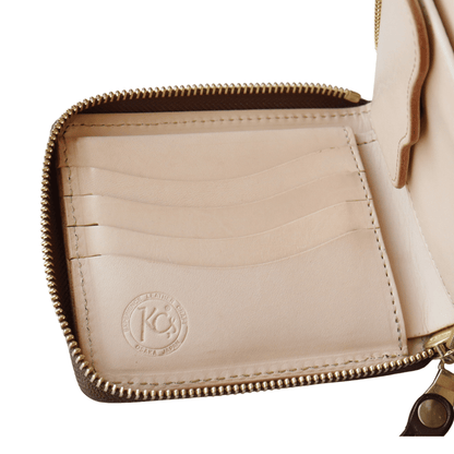 KC's ケイシイズ KMB023 ビルフォールド ラウンドジップ ヴィンテージホースハイド 二つ折り財布