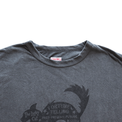 CUSHMAN クッシュマン 26886 Print T  "LUCKY CAT" プリントT ラッキーキャット 半袖Tシャツ コットン100％  日本製