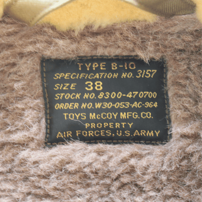 TOYS McCOY トイズマッコイ TMJ2528 TYPE B-10 TOYS McCOY MFG.CO. " Miss D-day " B-10 ジャケット ミリタリージャケット 赤リブ