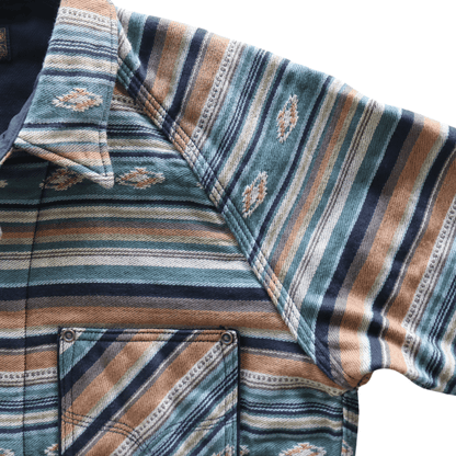 DELUXEWARE デラックスウエア 7649C NATIVE BORDER ネイティブボーダー ヘビーネルシャツ