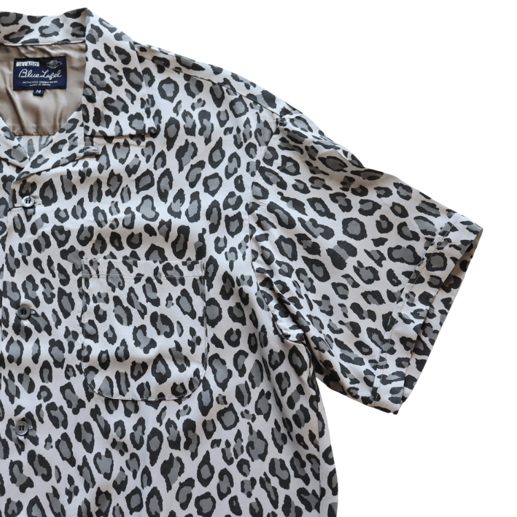 JELADO ジェラード BL21115 S/S Open Collar Shirt Hollywood ハリウッド 半袖シャツ メンズ レオパード レーヨン