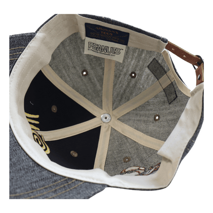 TOYS McCOY トイズマッコイ TMA2501 10oz BLACK DENIM CAP SNOOPY " 福 "  スヌーピーキャップ