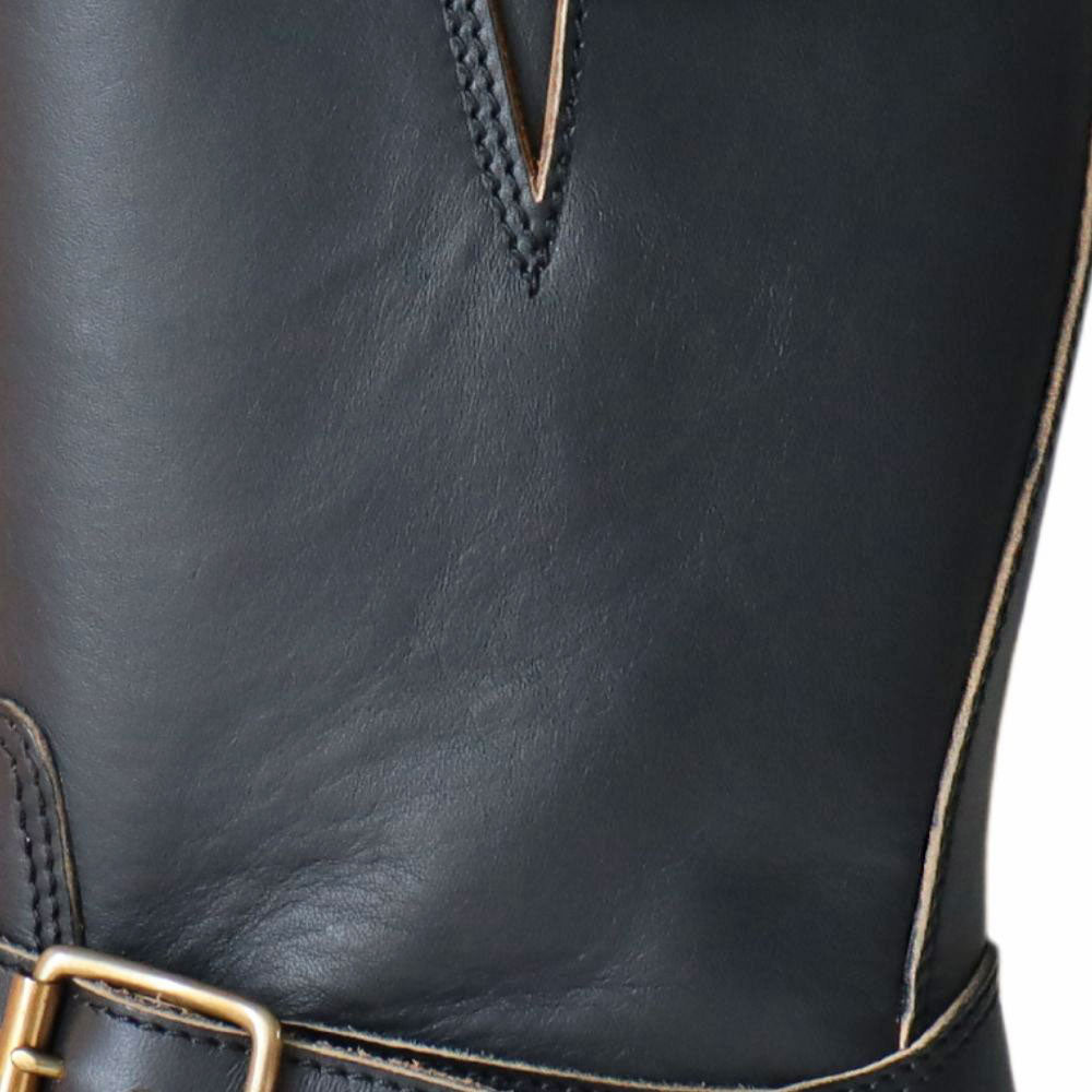 Y'2 LEATHER ワイツーレザー SHB-01 SUMI DYED HORSE Engineer Boots 墨黒ホース エンジニアブーツ