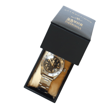 ATTRACTIONS × VAGUE WATCH Co. アトラクションズ X バーグウォッチ A20046 “20TH ANNIVERSARY WRIST WATCH” LIMITED EDITION 20THアニバーサリーリストウォッチ リミテッドエディション 腕時計 メンズ コラボレーション 20周年 アニバーサリーモデル 日本製オートマチックムーブメント