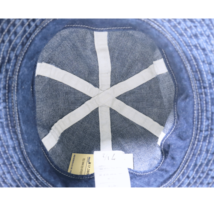 BUZZ RICKSON'S バズリクソンズ BR02850 HAT, WORKING, DENIM VINTAGE WASHED STENCIL  ARMY デニムハット