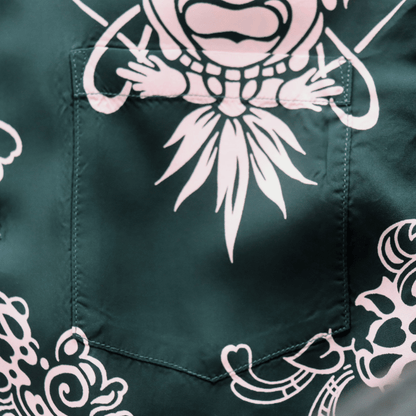 SUN SURF SS29601 L/S RAYON ALOHA SHIRT '26Model INCARNATION OF GOD Rayon Aloha Shirt Hawaiian Shirt Long-sleeved Shirt