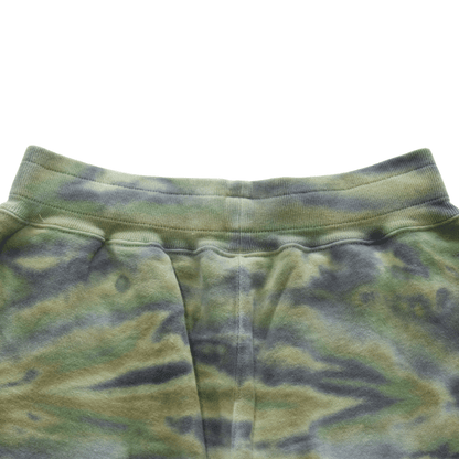 BUZZ RICKSON'S BR52659 TIE DYE CAMOUFLAGE SWEAT SHORTS Tie-Dye Camouflage Sweat Shorts