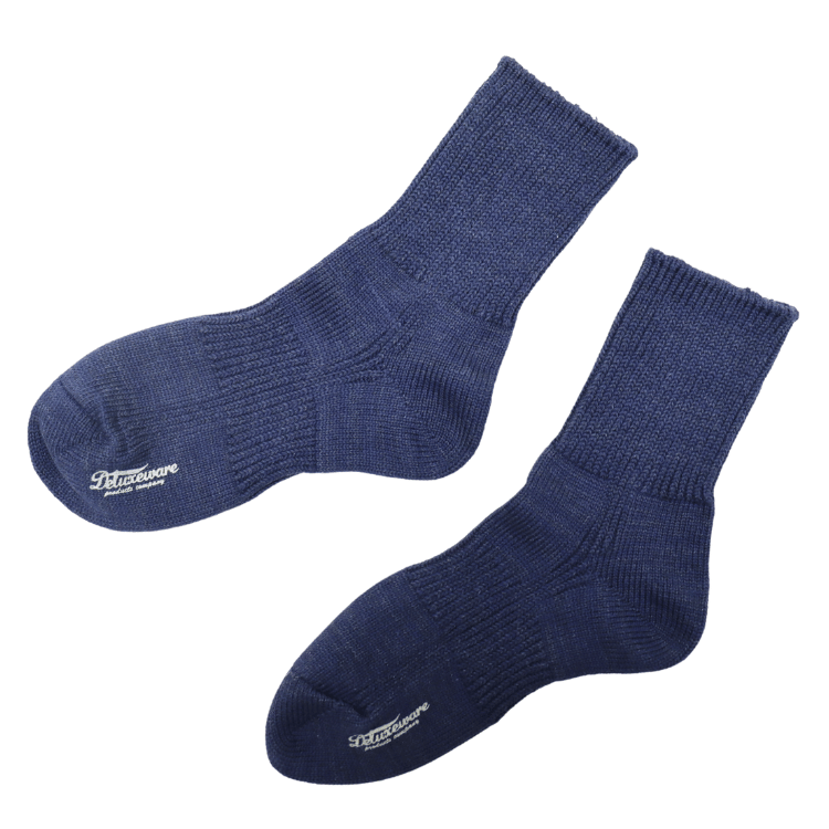 DELUXEWARE デラックスウエア DSK-001 DX.SOCKS 【24〜28cm】 ミリタリーソックス イギリス海軍 ベース コットン１００％ 靴下