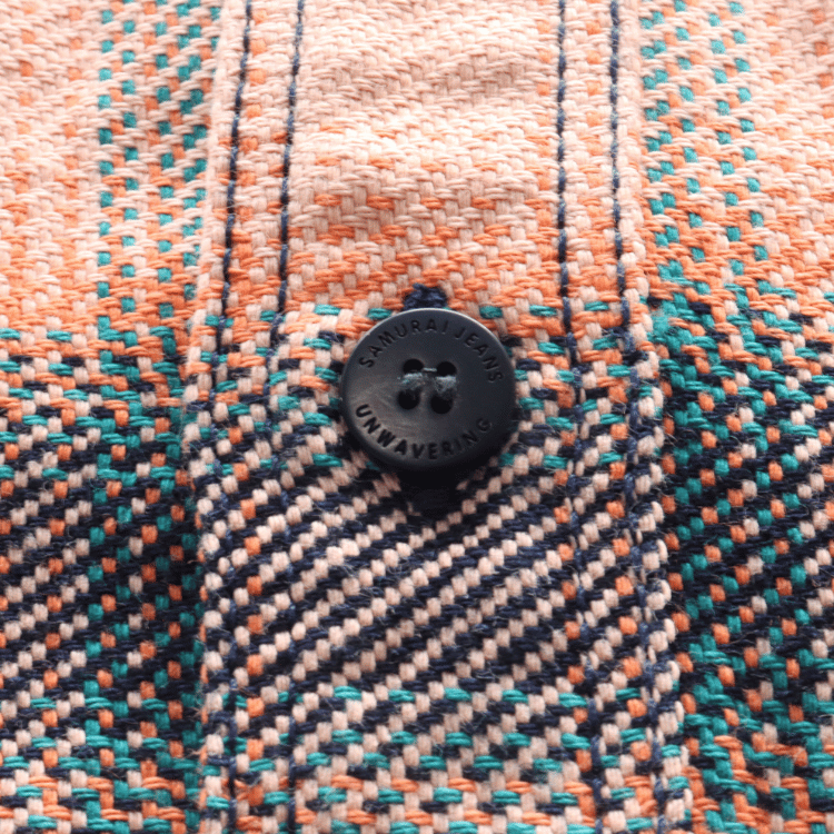 SAMURAI JEANS サムライジーンズ SIN25-01 ロープインディゴヘビーネルワークシャツ