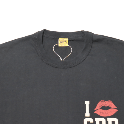 DELUXEWARE SDTS-2601 "I LOVE SPEED" Printed Short Sleeve T-Shirt, SDTS Series Soft Knit, Made in Japan