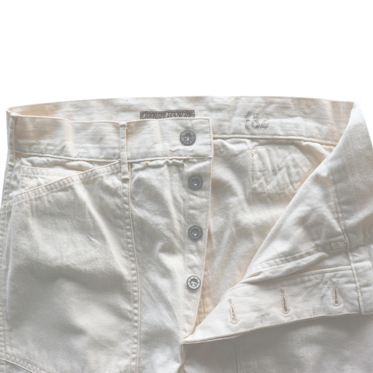 BUZZ RICKSON'S BR42635 TROUSERS, WORKING, WHITE TWILL Army Trousers, Denim Trousers, Work Pants, Military