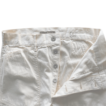 BUZZ RICKSON'S BR42635 TROUSERS, WORKING, WHITE TWILL Army Trousers, Denim Trousers, Work Pants, Military