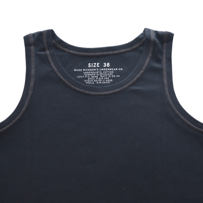 BUZZ RICKSON'S BR79741 UNDERSHIRTS, COTTON SUMMER-SLEEVELESS Tank Top Men's Underwear