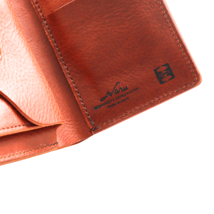 池之端銀革店 Haru HC-524 イタリアンレザーミドルウォレット 三つ折り財布