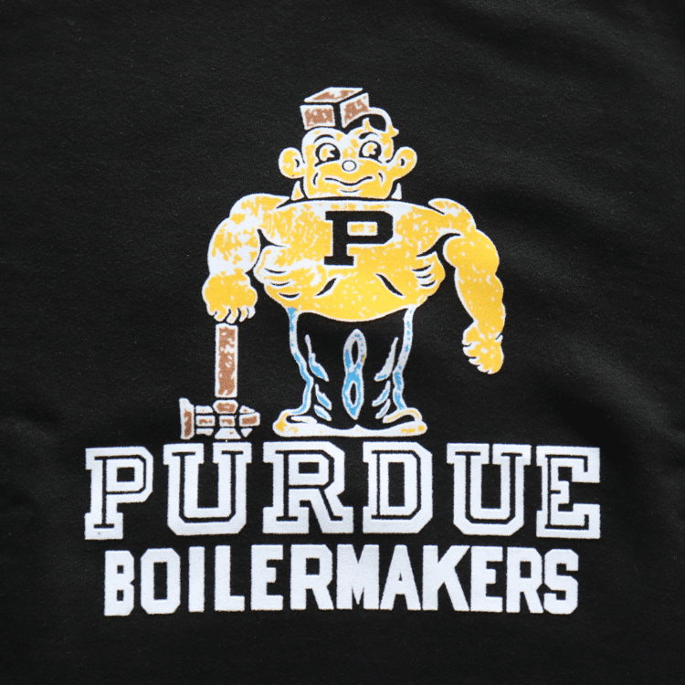 DAPPER'S ダッパーズ 1811 Binder Crew Neck Sweat Flocky Print Design Model バインダークルーネックスウェット フロッキープリントデザインモデル