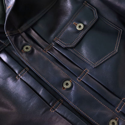 Y'2 LEATHER ワイツーレザー INDIGO HORSE 1st Type JACKET インディゴホース ファストタイプ ジャケット IB-140