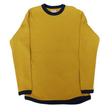 CUSHMAN クッシュマン 26392 BIG WAFFLE TWO TONE LONG TEE ビッグワッフル ツートンロングT アメカジ ワッフルT