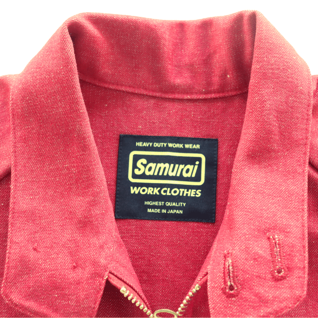 SAMURAI JEANS サムライジーンズ SWCJK25 刺繍入りスイングトップ 赤デニム