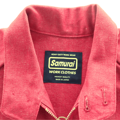 SAMURAI JEANS サムライジーンズ SWCJK25 刺繍入りスイングトップ 赤デニム