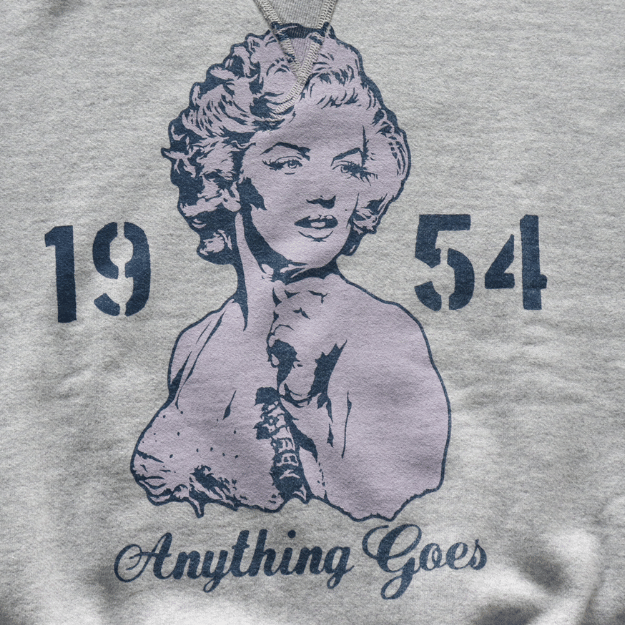TOYS McCOY トイズマッコイ TMC2545 HEAVYWEIGHT SWEAT MARILYN MONROE "ANYTHING GOES" ヘヴィウエイトスウェット マリリンモンロー