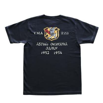 BUZZ RICKSON'S BR79732 S/S SLUB YARN T-SHIRT VMA-223 Short Sleeve Military Slub T-Shirt