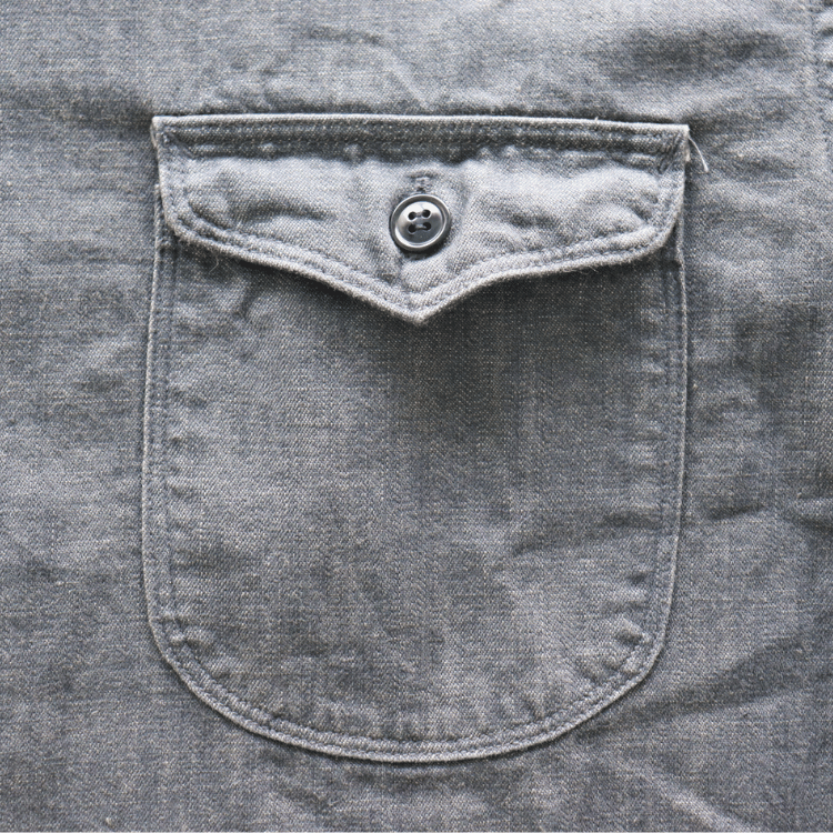 ORGUEIL OR-5107S Denim Shawl Collar Short-Sleeved Shirt Classic Short-Sleeved Shirt Shawl Collar Shirt 7oz Denim