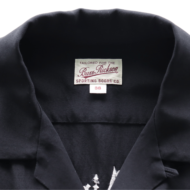 BUZZ RICKSON'S BR39735 BOWLING SHIRT “STRATEGIC AIR COMMAND” Short-Sleeve Men's Americana Strategic Air Command