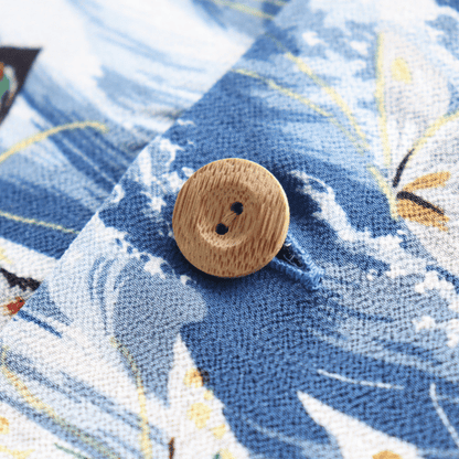 SUN SURF SS39627 S/S RAYON HAWAIIAN SHIRT "BUTTERFLY SPLASH" Rayon Hawaiian Shirt Butterfly Splash Hawaiian Shirt Aloha Shirt Short Sleeve Shirt Butterfly Pattern