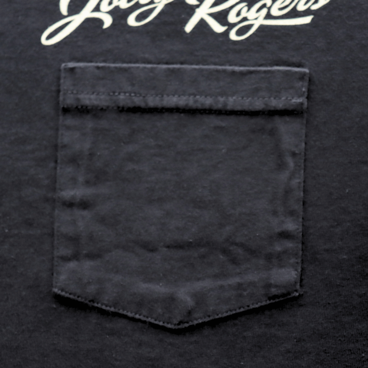 BUZZ RICKSON'S BR79711 S/S POCKET T-SHIRT "JOLLY ROGERS" Pocket T-shirt Jolly Rogers Short-sleeved T-shirt T-shirt Military T-shirt Printed T-shirt