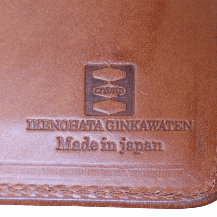 池之端銀革店 Cramp Cr-158 イタリアンシュリンクレザー Wフラップ 二つ折り財布